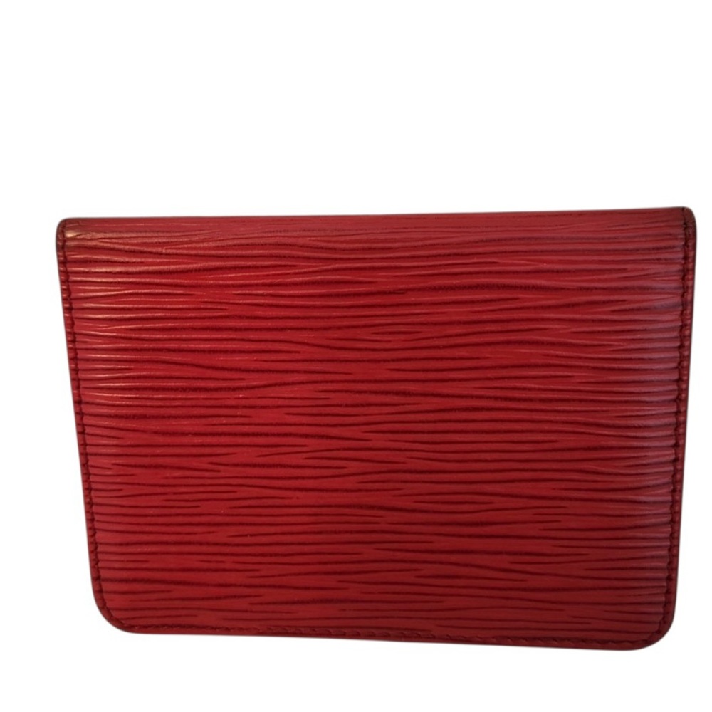 ✨💎EUC💎✨LOUIS VUITTON RED EPI CARD HOLDER - Picture 2 of 3